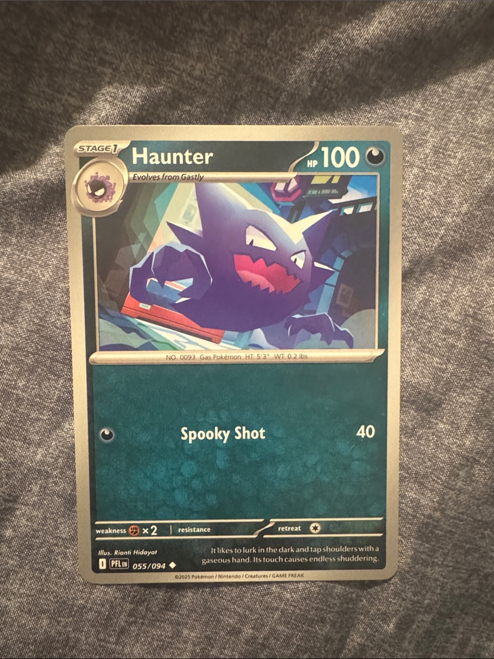 Haunter Pokémon Trading Card